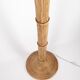 Lampadaire palmier-cocotier en rotin