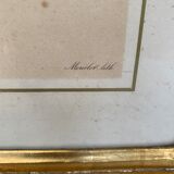 Table camellia mirror frame
