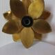 Brass flower wall light