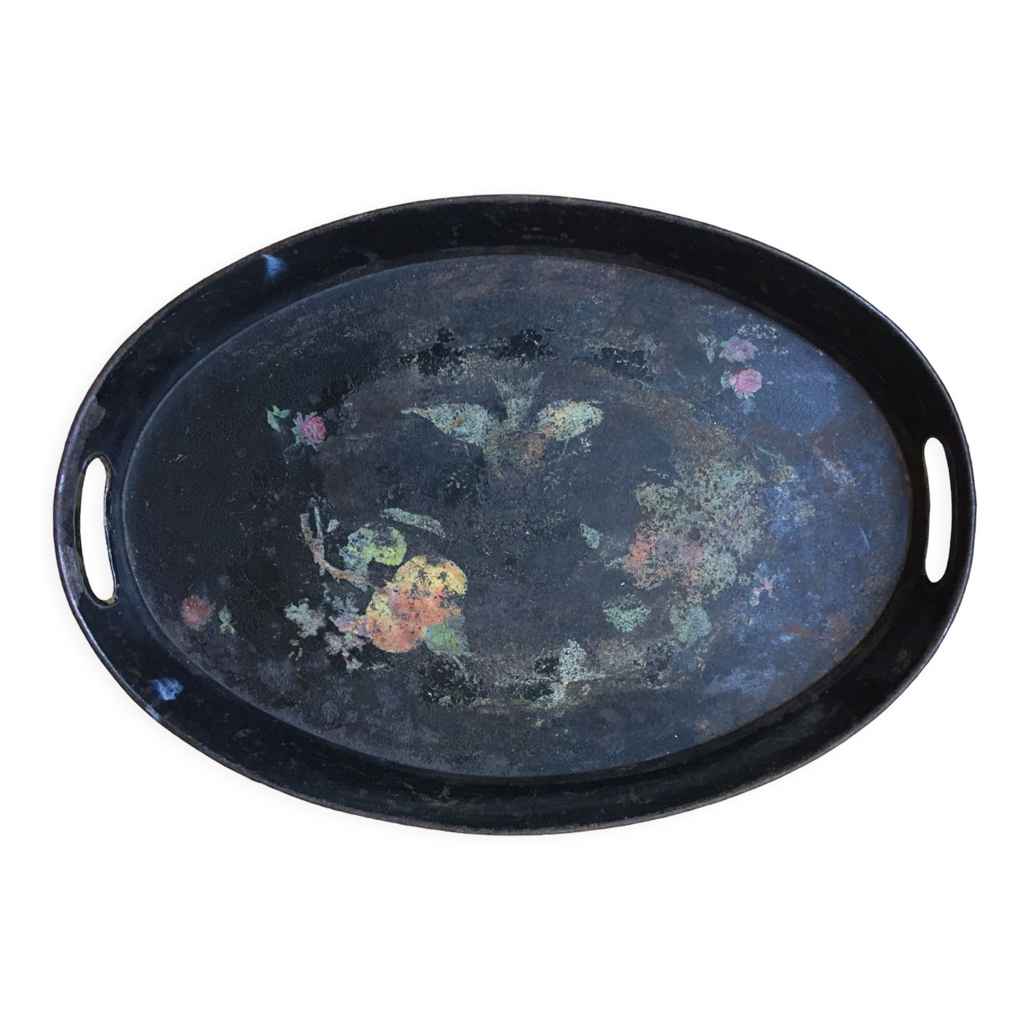 Plateau en tôle noire