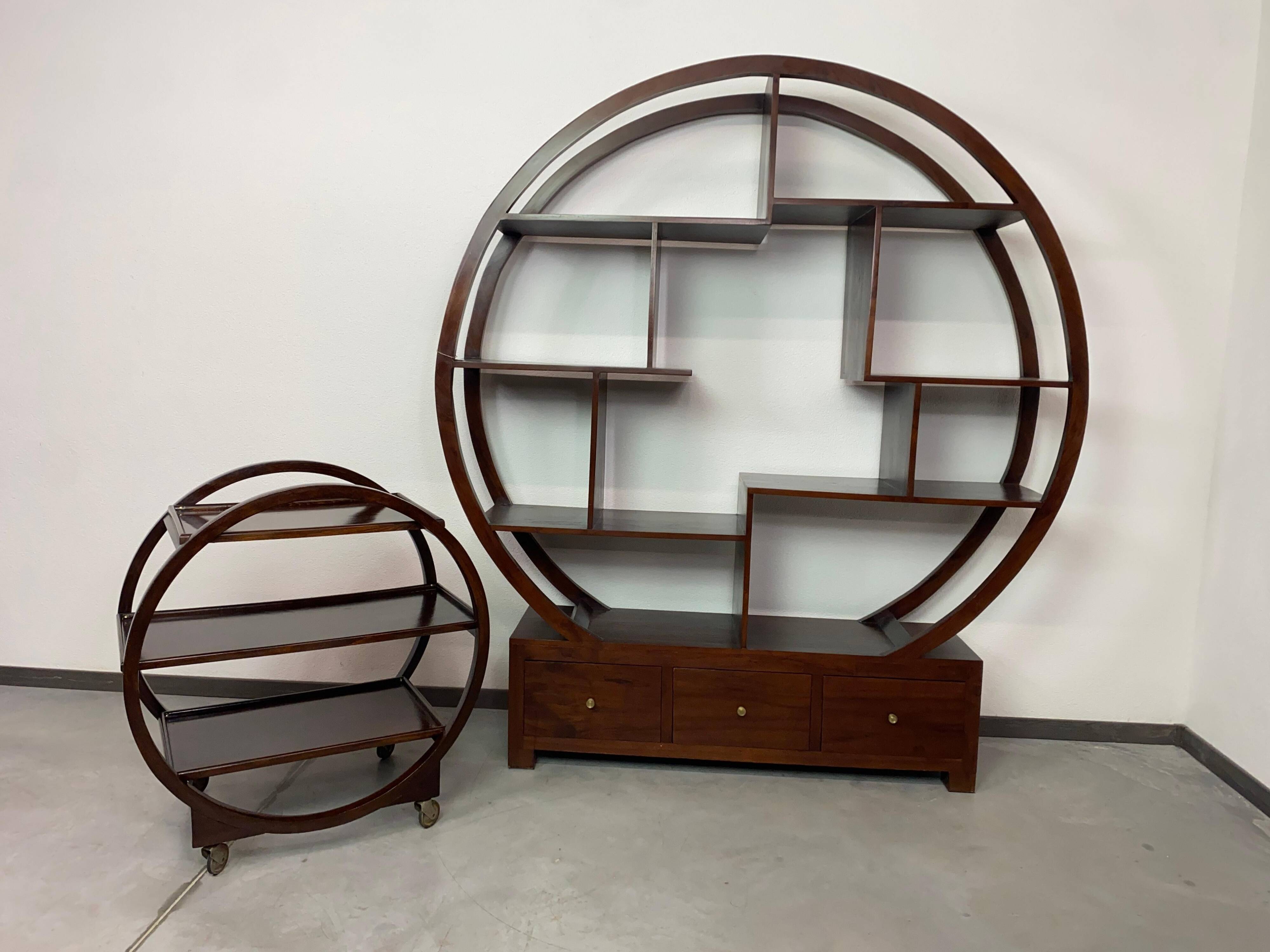 Art Deco service trolley no. 1157 by Thonet Debrecen 1930