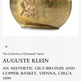 Vase à l'abeille, dinanderie Auguste Klein 1900