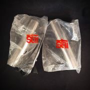 Still brand tube pendant light in polished stainless steel, 1970s, NEW