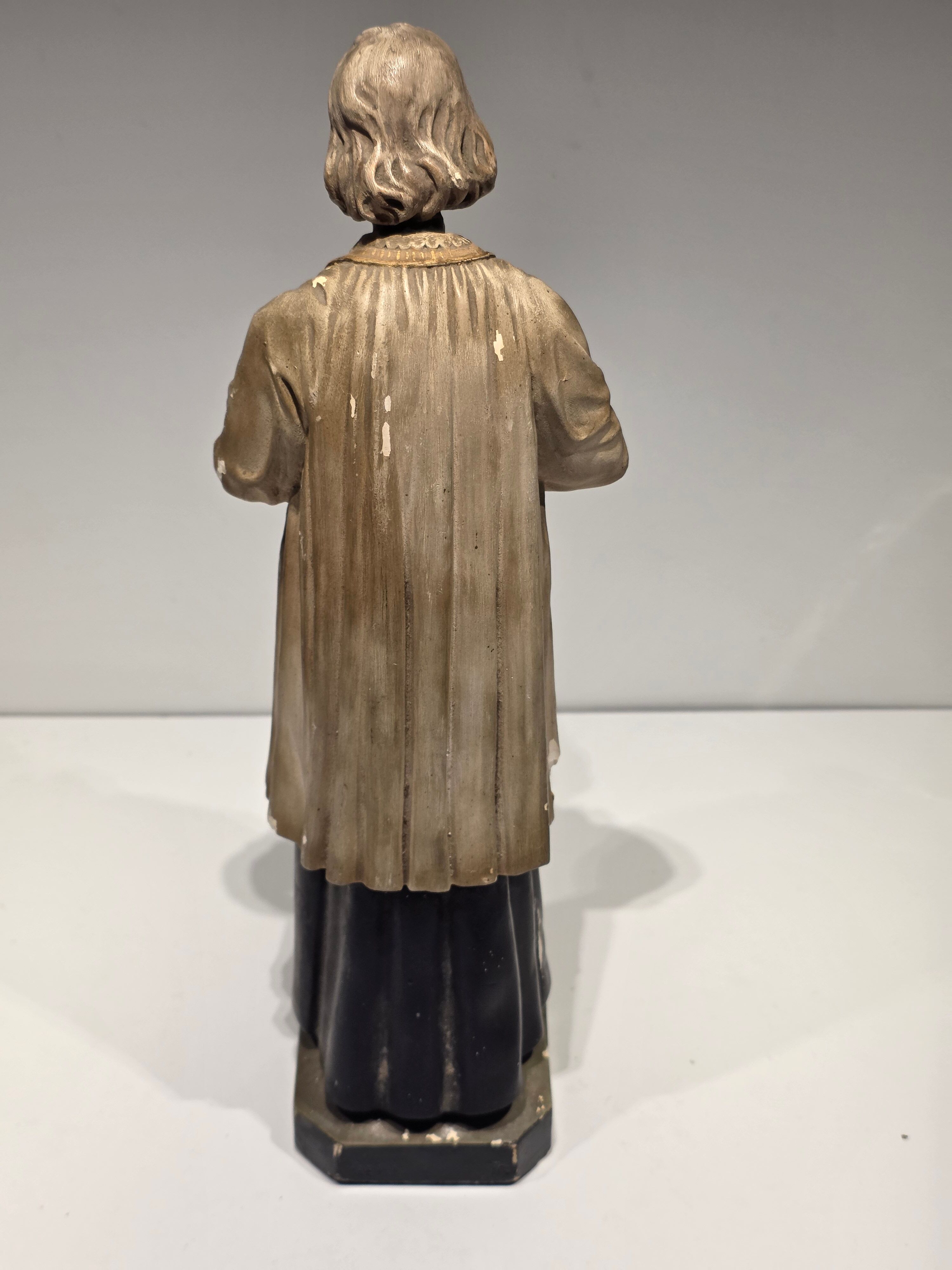 Religious Statuette of Saint John Vianney in plaster