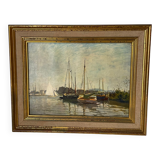 Printing on canvas Pleasure boats