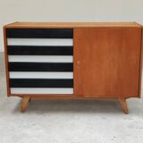 U-458 black and white sideboard by Jiri Jiroutek for Interier Praha
