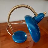 1960 duck blue desk lamp