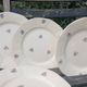 Dessert plates x 7 retro porcelain 1920/50 with flowers, CH-RENOU