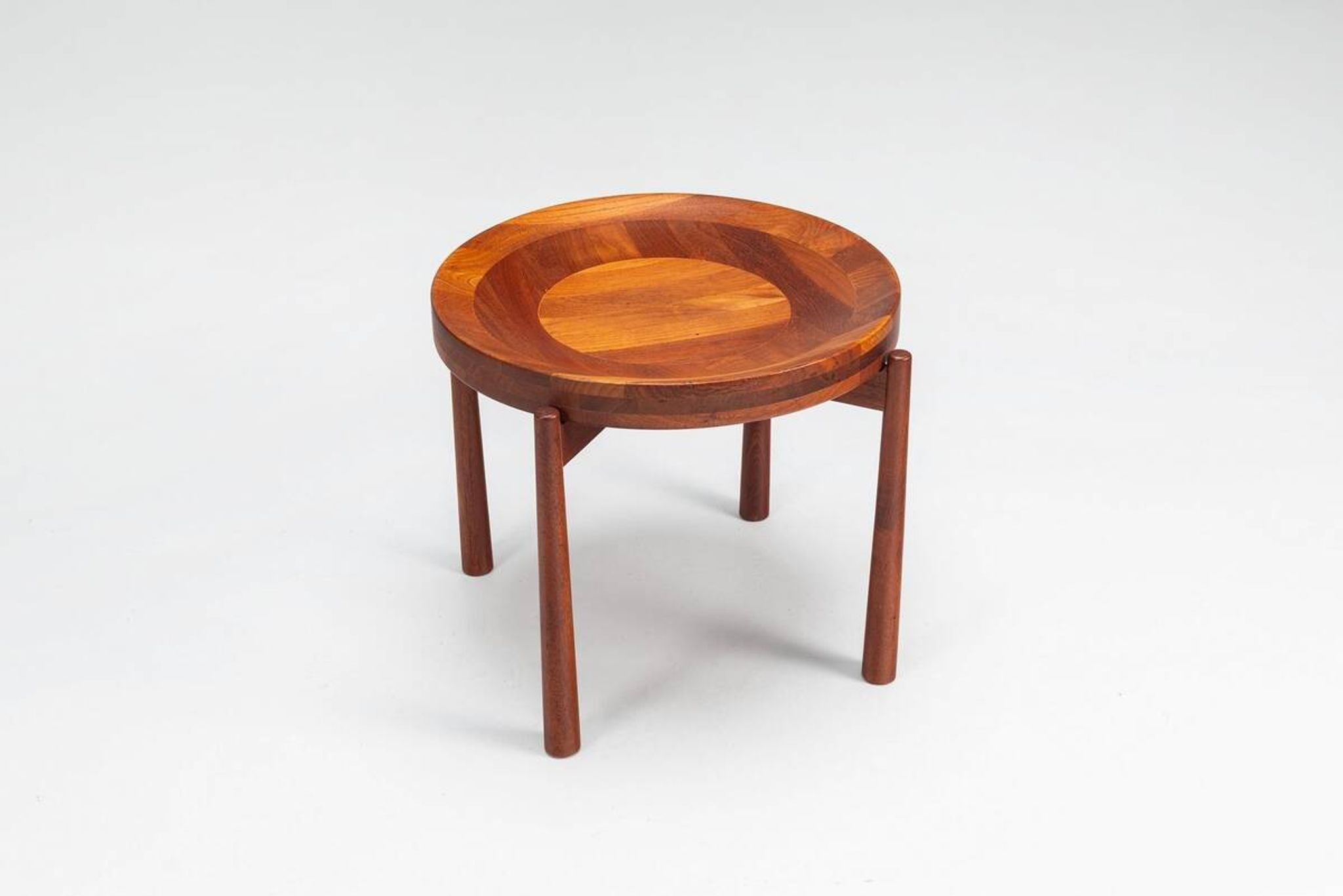 Table tray sculpturale Jens Quistgaard en teck Danemark 1960