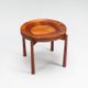Table tray sculpturale Jens Quistgaard en teck Danemark 1960