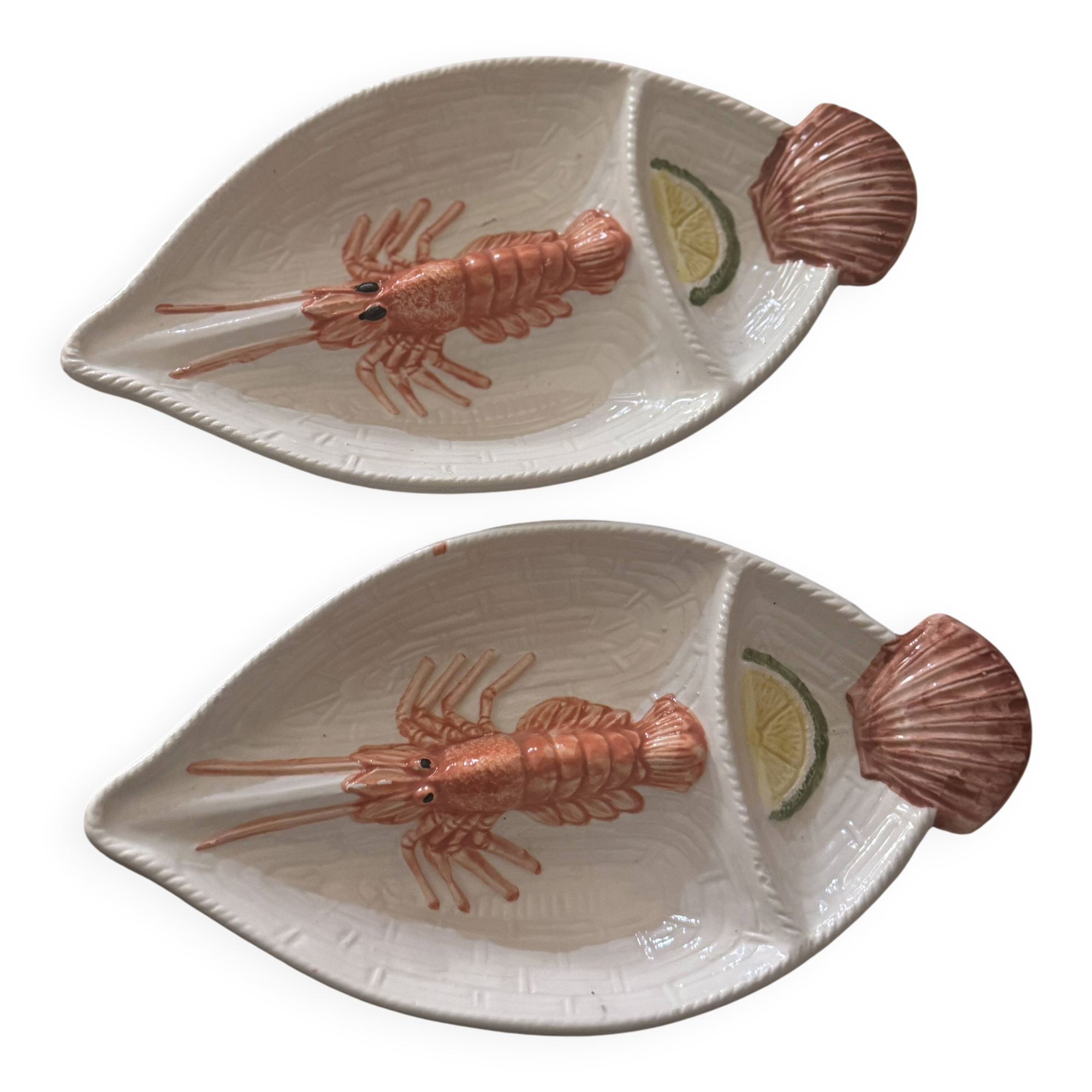 Crustacean plates barbotine
