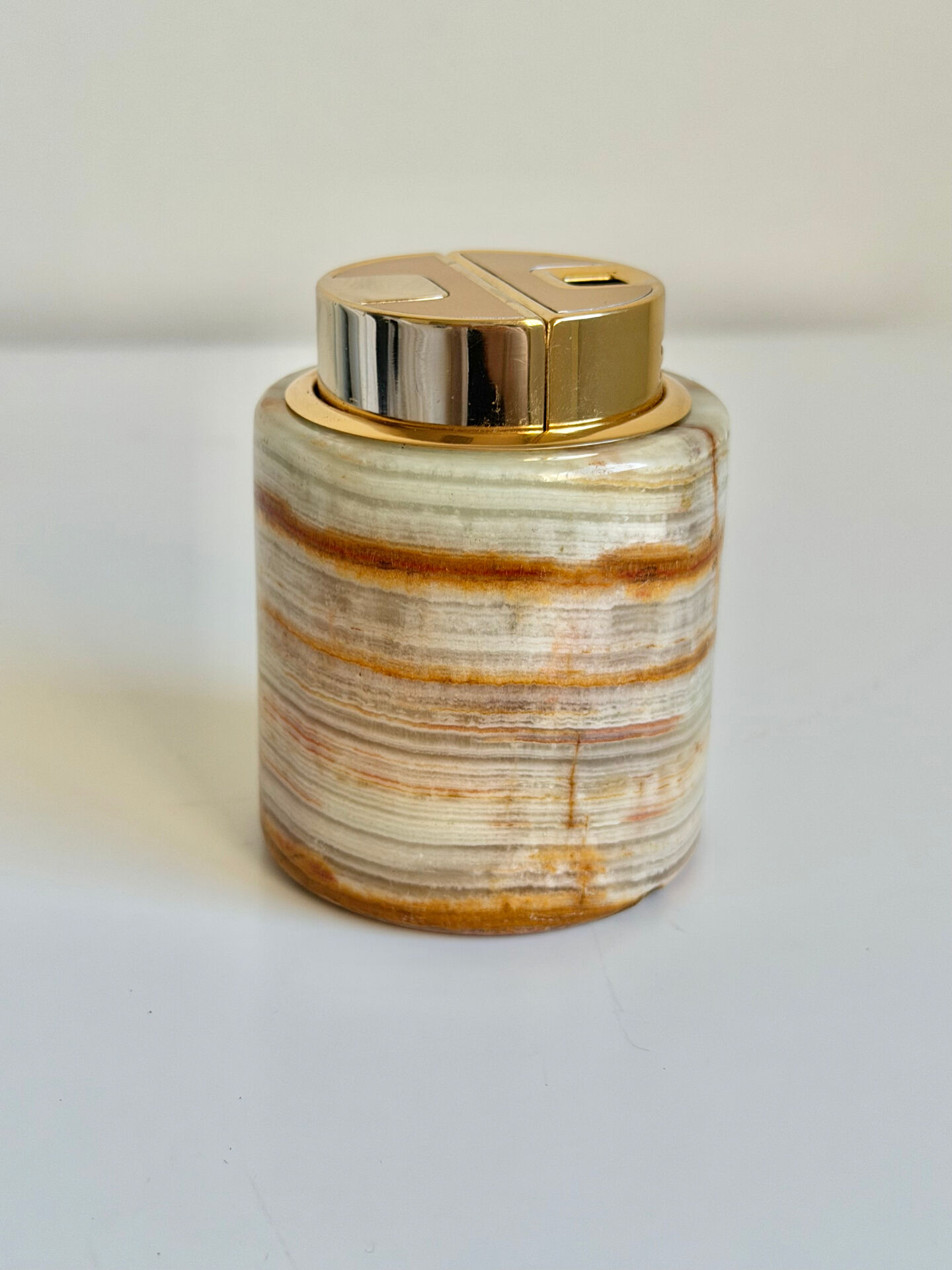 Vintage SAROME Japan Marble Onyx Table Lighter