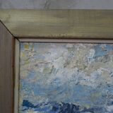 Erik Ström, Swedish painting, 1970s, Oil on panel, Framed