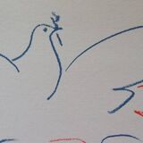 Pablo Picasso: Couple with a Dove - Signed Lithograph