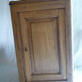 Small rustic country low cabinet in solid light oak