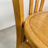 4 chaises bistrot, bois, années 60