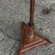 Turned wooden floor lamp from the 1950s.
