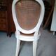 Lot Louis XV medallion chairs canned