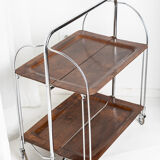 Foldable service on vintage wheels