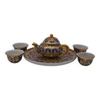 Miniature tea service in Benjarong style – Hand-painted porcelain