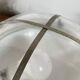 Pair of vintage industrial wall sconces or ceiling lights in enamelled sheet metal.