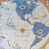Air France Lucien Boucher 1950 planisphere.