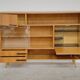 Buffet Vaisselier en bois blond Libena , ex Tchécoslovaquie 1970