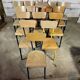 Lot de 16 chaises d'école