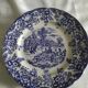 Lot de 5assiettes creuses BP en faïence de Sarreguemines