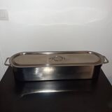 Oval stainless steel fish counter new condition