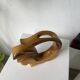 Vase sculpture en bois