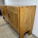 Massive oiled elm enfilade maison regain 1970