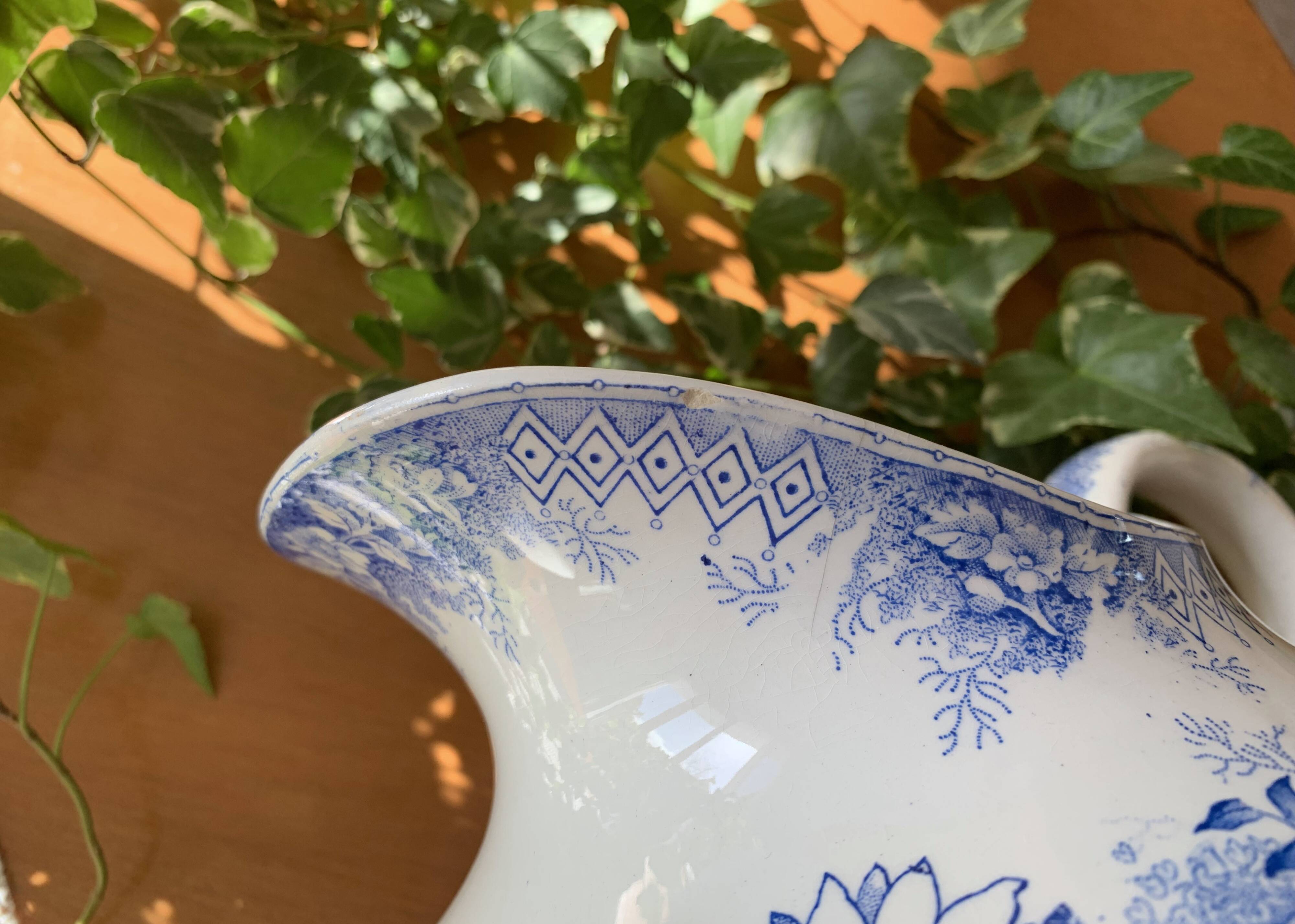 Old earthenware pitcher from Saint-Amand (North) – Jardinière model