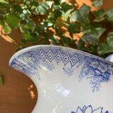 Pichet ancien en faïence de Saint-Amand (Nord) – Modèle Jardinière
