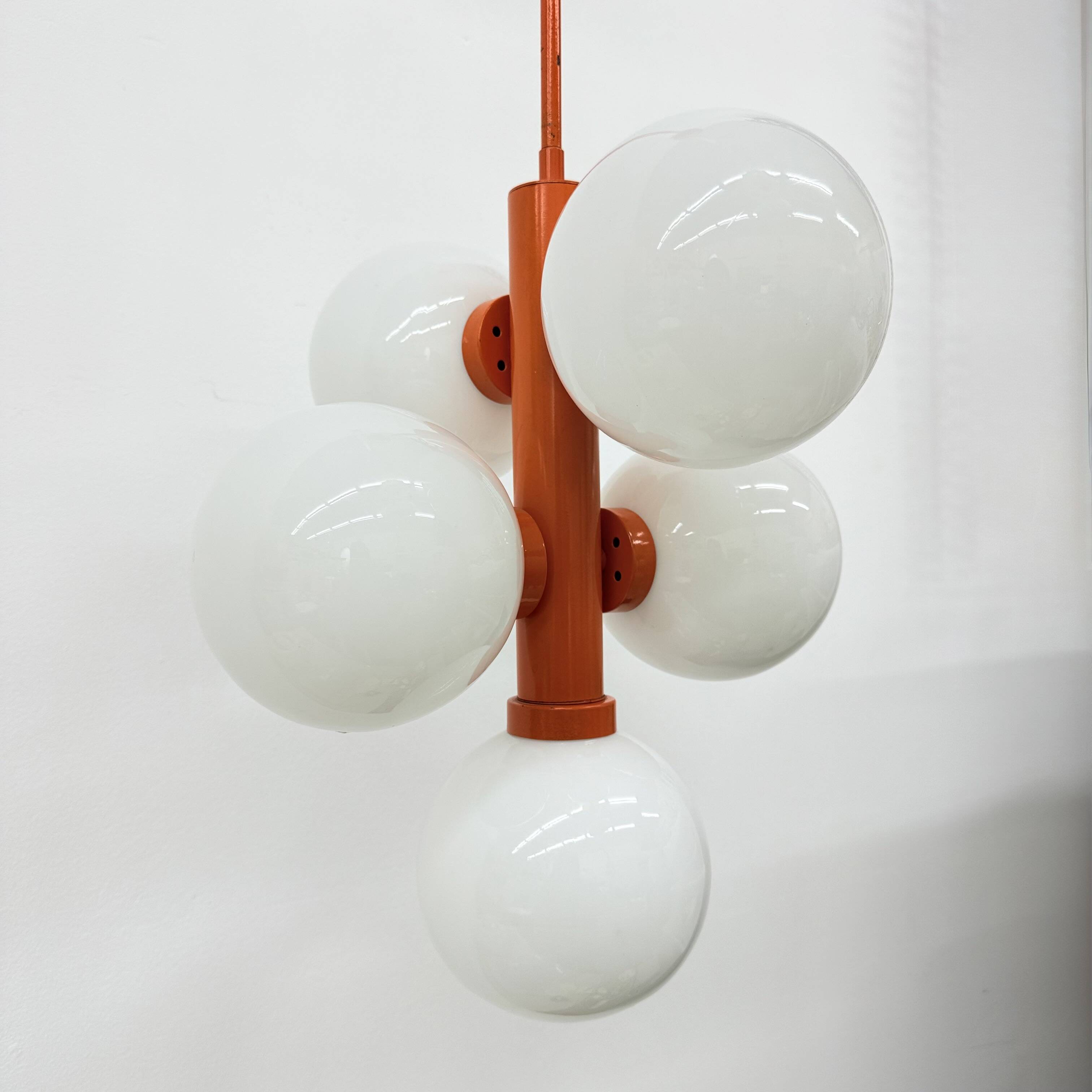 Mid-century atomic sputnik pendant lamp , 1970s