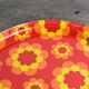 Vintage orange flower tray.
