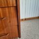 Vintage chest of drawers 3 drawers - varnished teak - Scandinavian style - retro patterns - 60s
