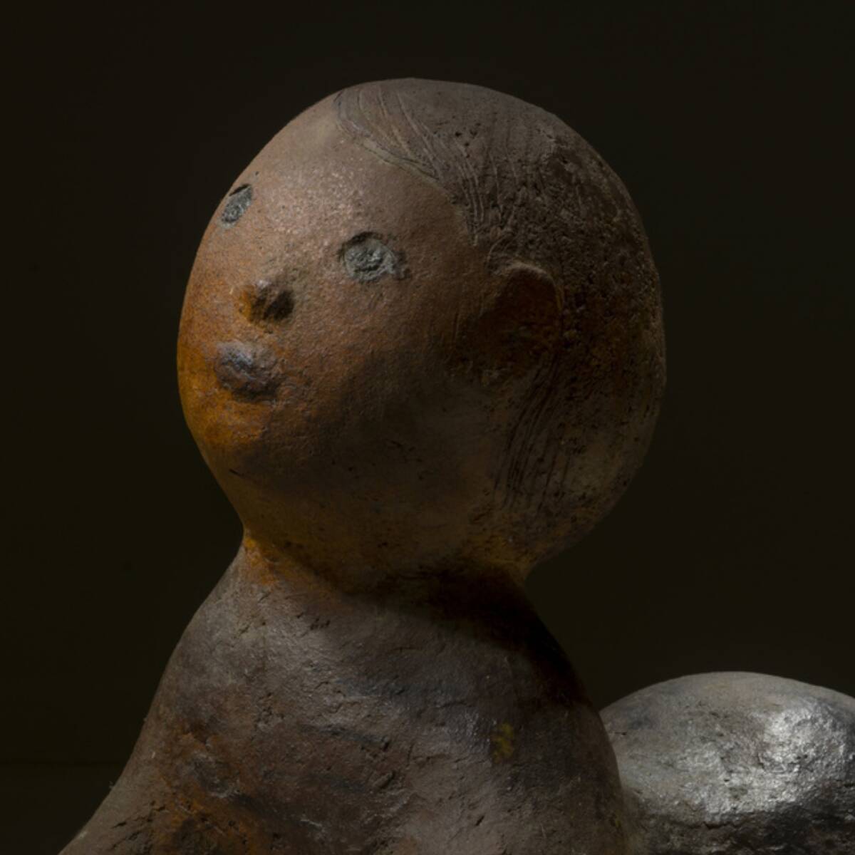 Toddler, Ceramic Garden Statue, 1960s–1970s, Czechoslovakia