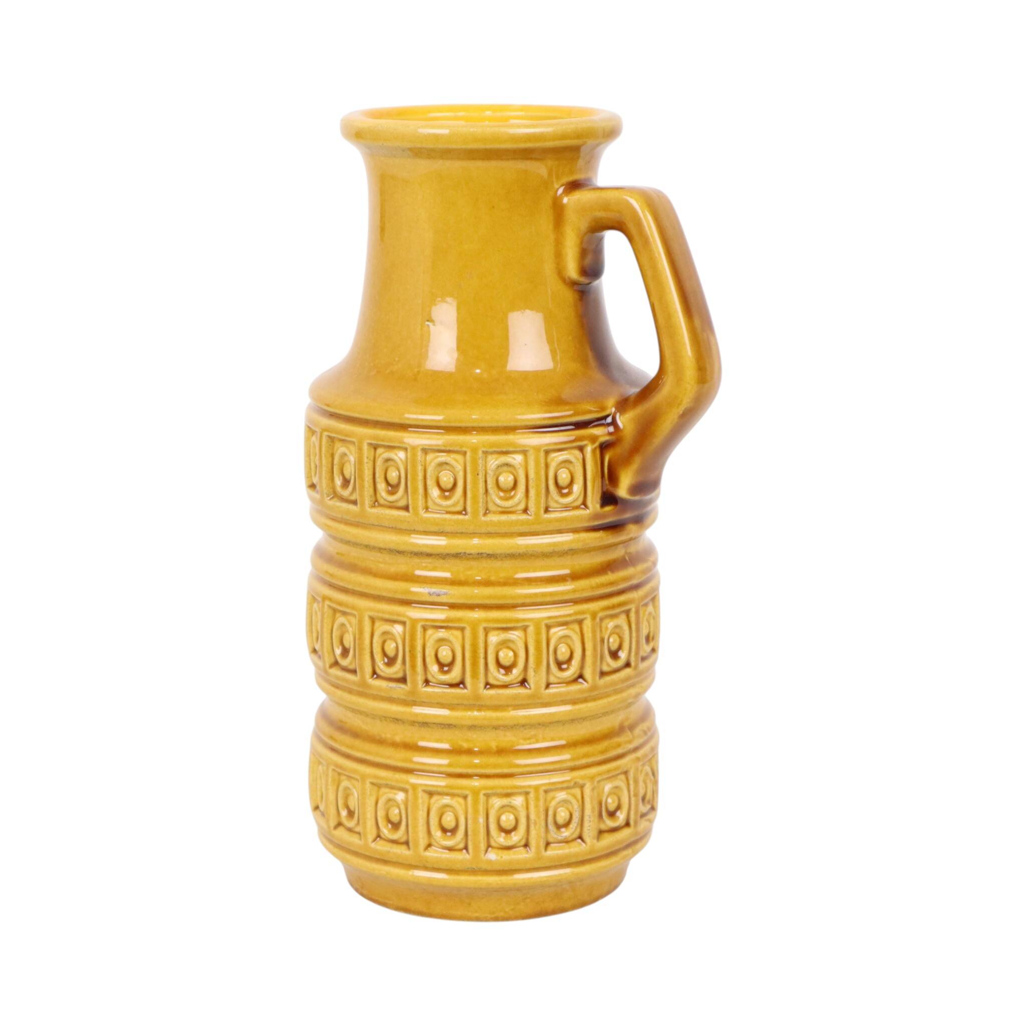 Vintage Scheurich Inka Vase West Germany Ceramic 429-26