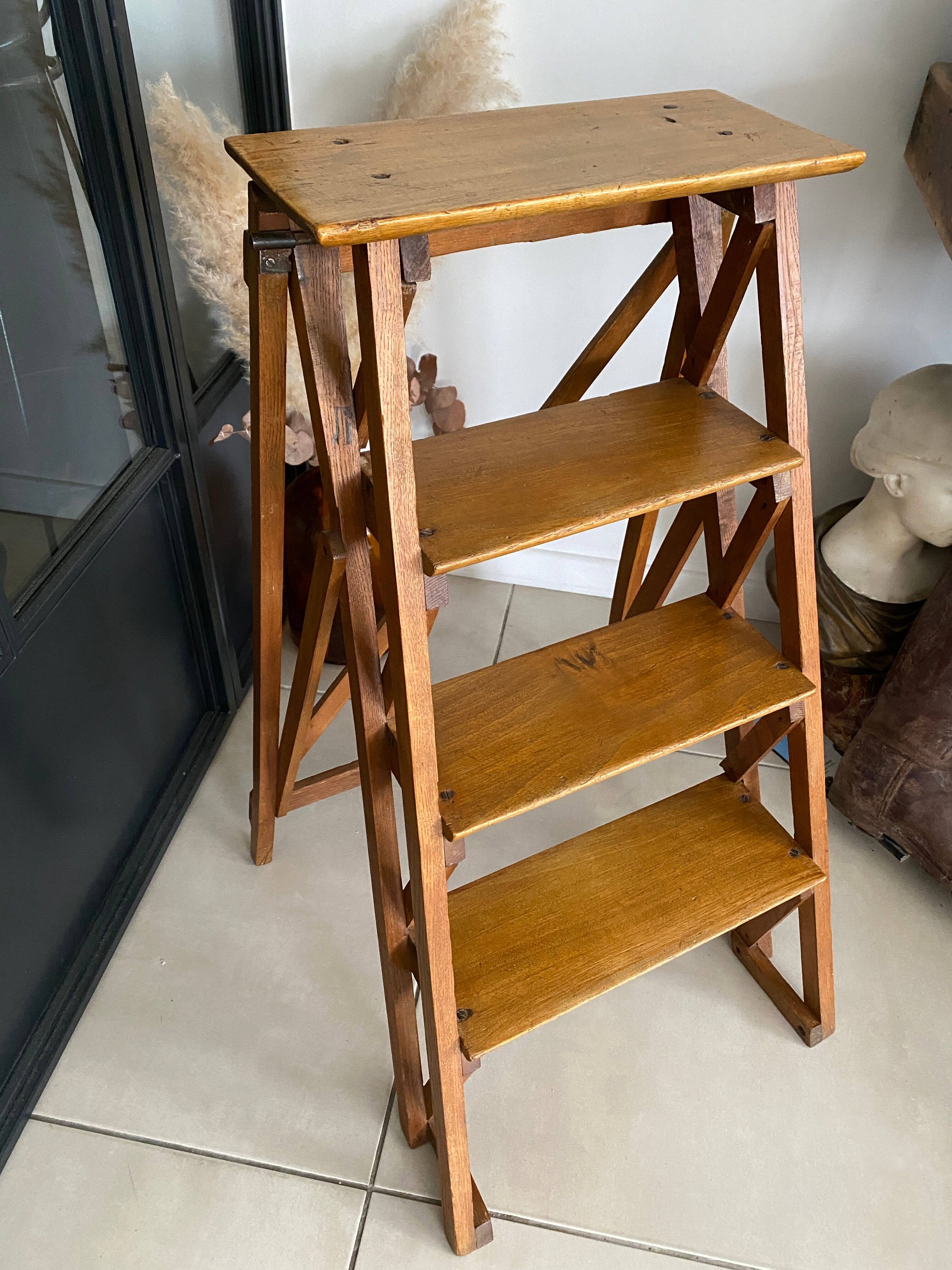 Vintage wooden stepladder