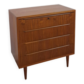 Teak Deense ladekast met 4 lades vintage