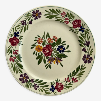 Floral plate - Sarreguemines Rusticana