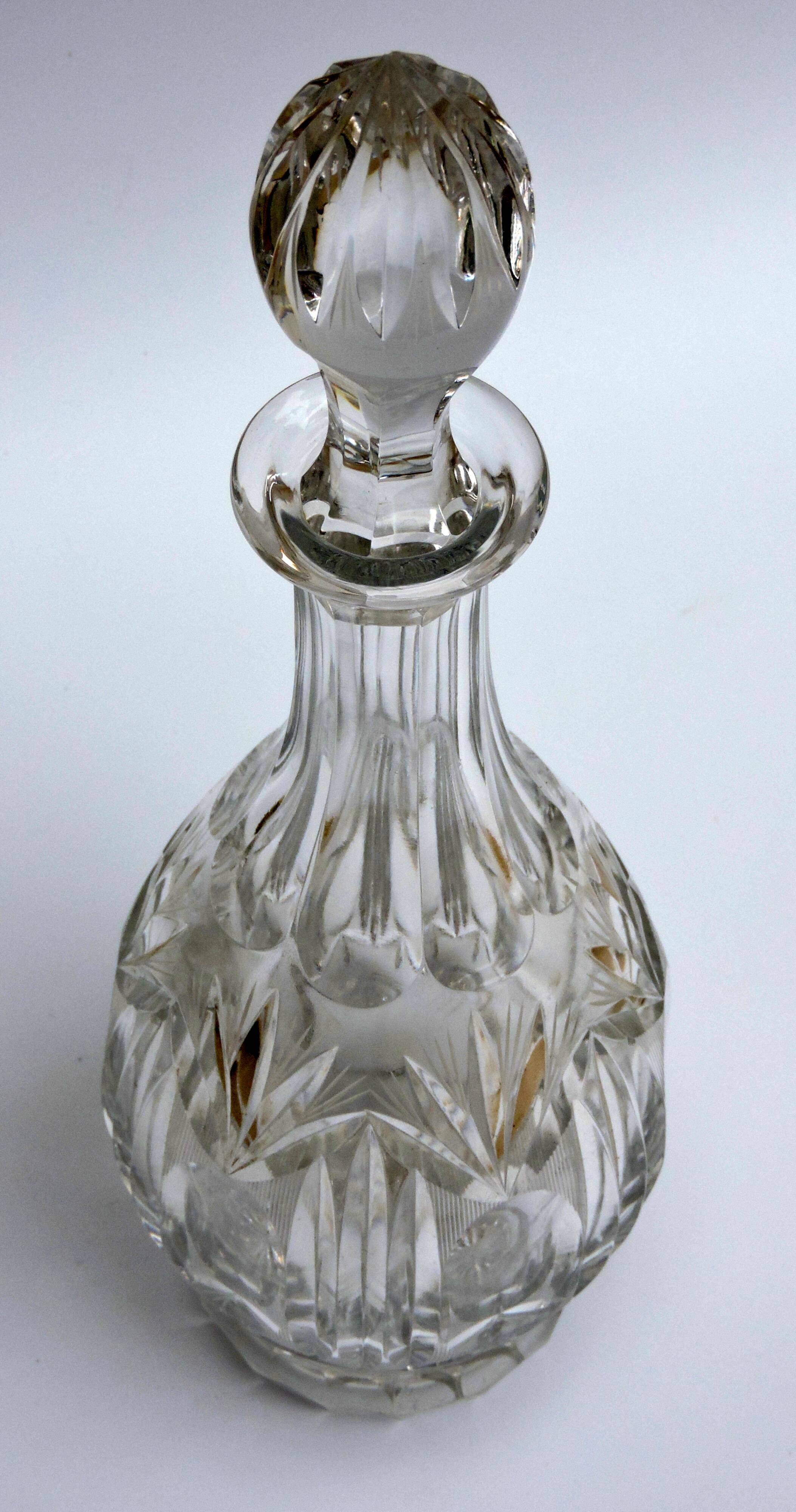 Decanter bohemian crystal wine diamond size capacity 1.1 liter