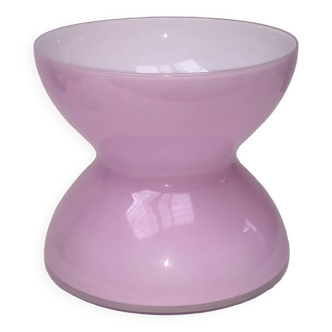 Handmade pink glass vase by Anne Wilson for IKEA