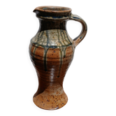 Ceramic stoneware pitcher vase, LA BORNE vintage 60s-70s