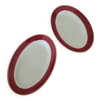 Pair of Badonviller dishes