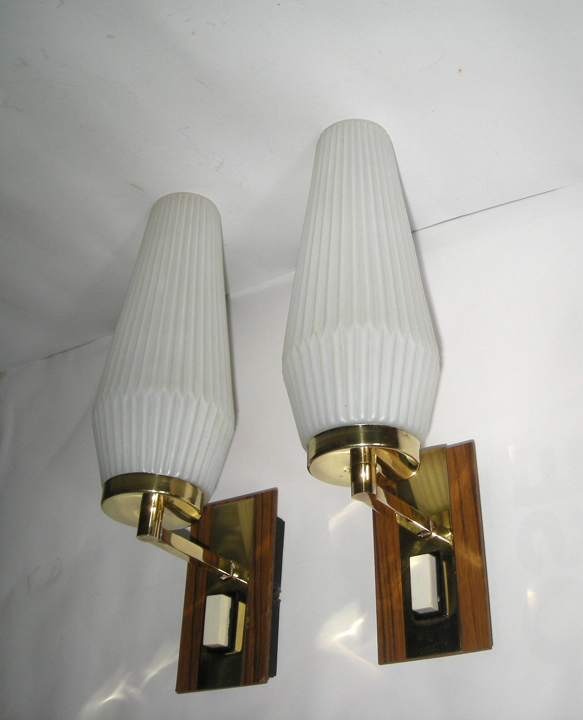 Pair of Philips wall lights - 1960s Scandinavian style