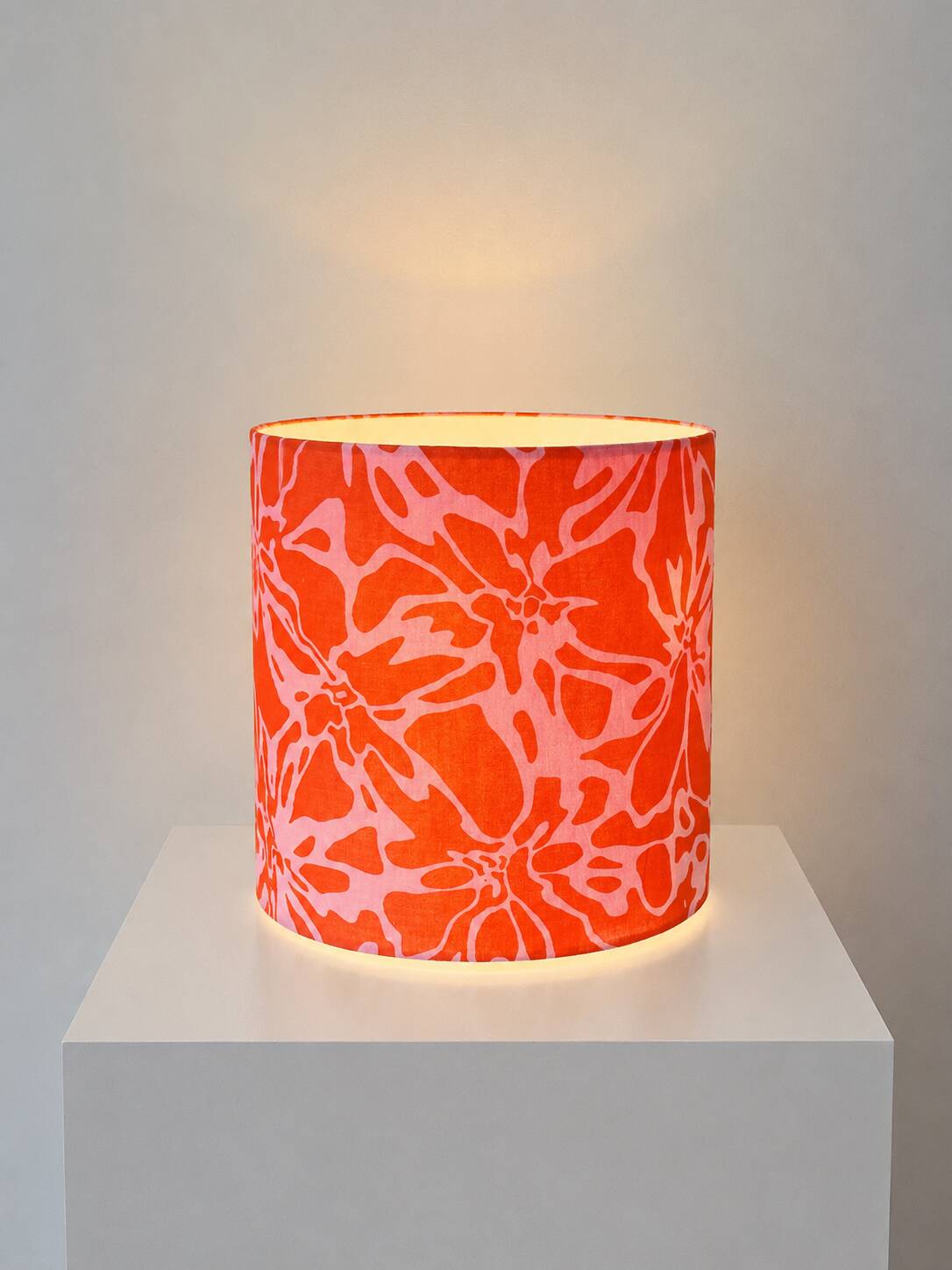 Lampshade with Pop Art pattern - Muslin cotton - 20 x 22 cm