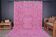 Tapis Oushak rose vintage