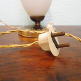 Old table lamp, patina look, 40s/50s